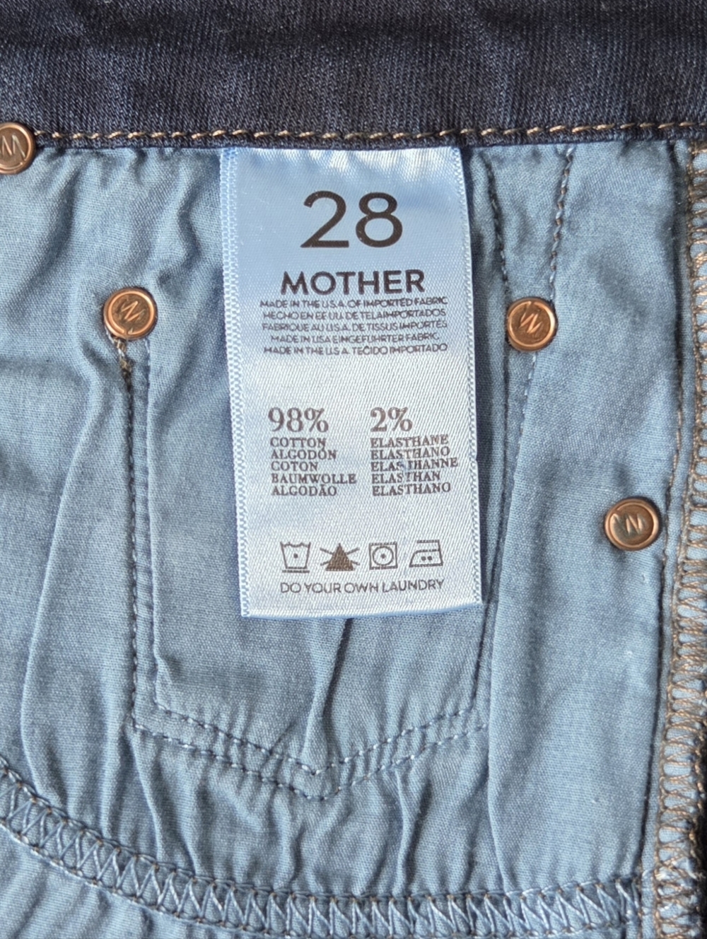MOTHER The Looker The Missing Hour Mid Rise Skinny Jeans Womens Size 28 - Picture 13 of 14